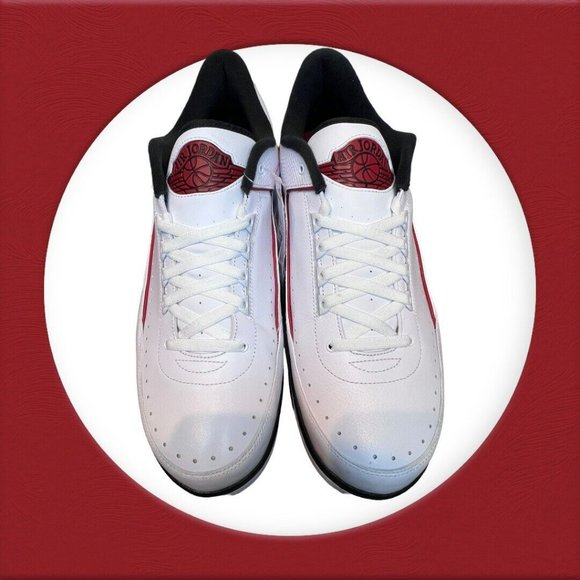 New Nike Air Jordan 2 Retro Low Chicago 2016 Sz 18 Red White Black OG 832819-101 - Picture 3 of 15